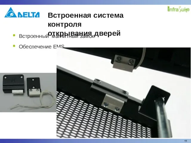 Встроенный магнитный замок Обеспечение EMS Встроенная система контроля открывания дверей