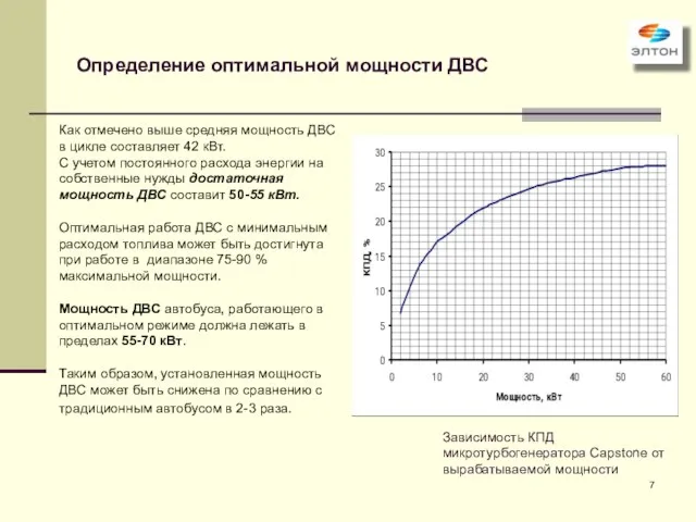 Определение оптимальной мощности ДВС Как отмечено выше средняя мощность ДВС в цикле