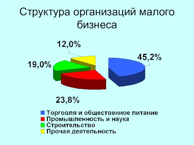 Структура организаций малого бизнеса