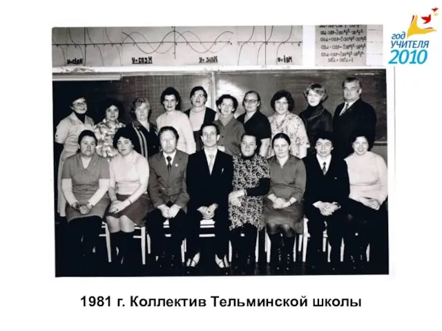 1981 г. Коллектив Тельминской школы