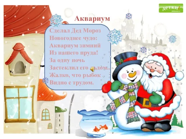 Аквариум Сделал Дед Мороз Новогоднее чудо: Аквариум зимний Из нашего пруда! За