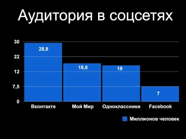 Аудитория в соцсетях