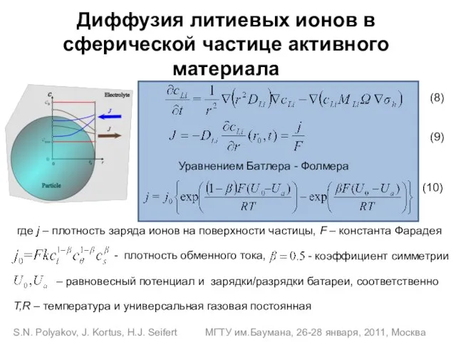 S.N. Polyakov, J. Kortus, H.J. Seifert МГТУ им.Баумана, 26-28 января, 2011, Москва