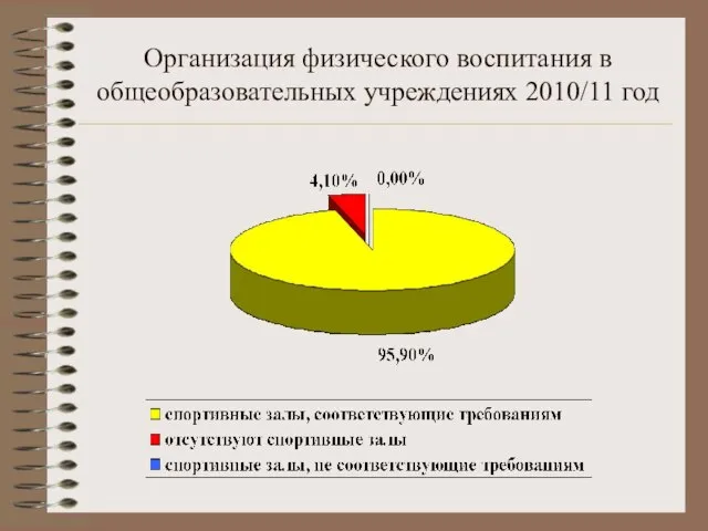 Организация физического воспитания в общеобразовательных учреждениях 2010/11 год