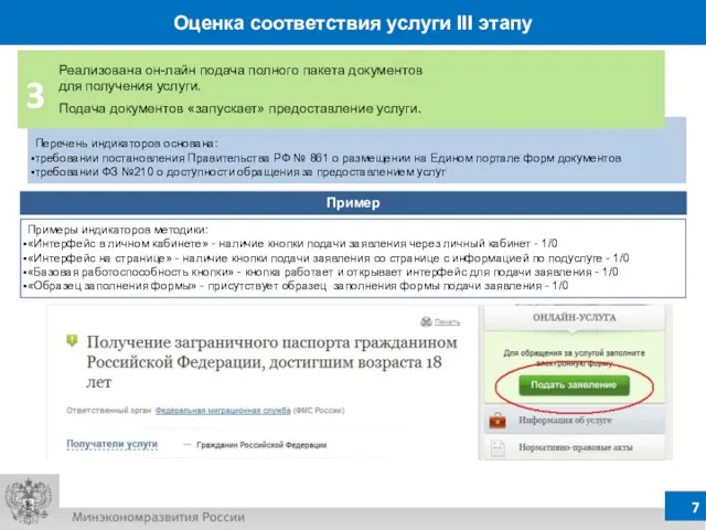 Перечень индикаторов основана: требовании постановления Правительства РФ № 861 о размещении на