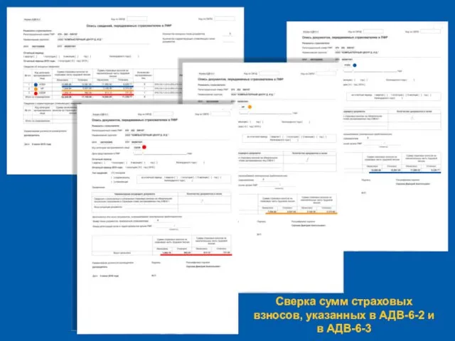 Сверка сумм страховых взносов, указанных в АДВ-6-2 и в АДВ-6-3