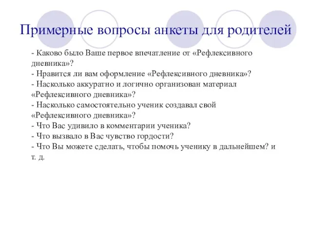 - Каково было Ваше первое впечатление от «Рефлексивного дневника»? - Нравится ли