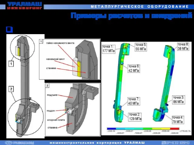 Примеры расчетов и внедрений Клеть Кварто-2800 ТЛС ОАО «Северсталь»