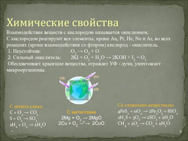 С неметаллами C + O2 → CO2 S + O2 → SO2