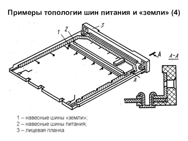 Примеры топологии шин питания и «земли» (4)