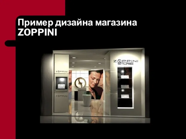 Пример дизайна магазина ZOPPINI