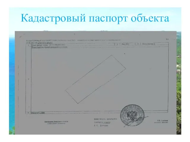 Кадастровый паспорт объекта