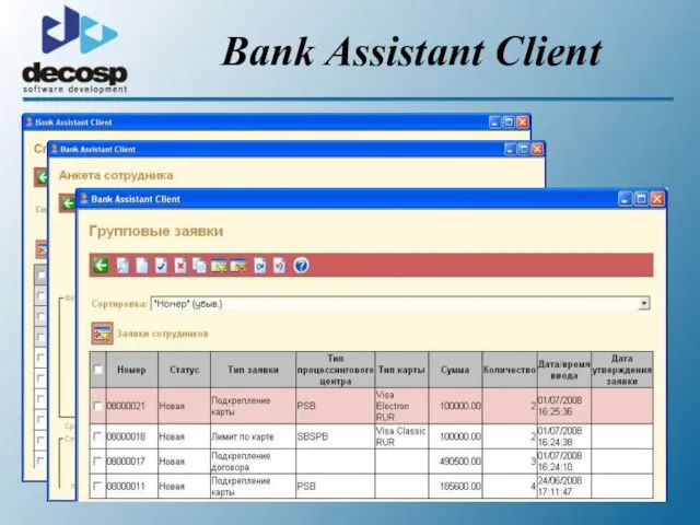 Bank Assistant Client