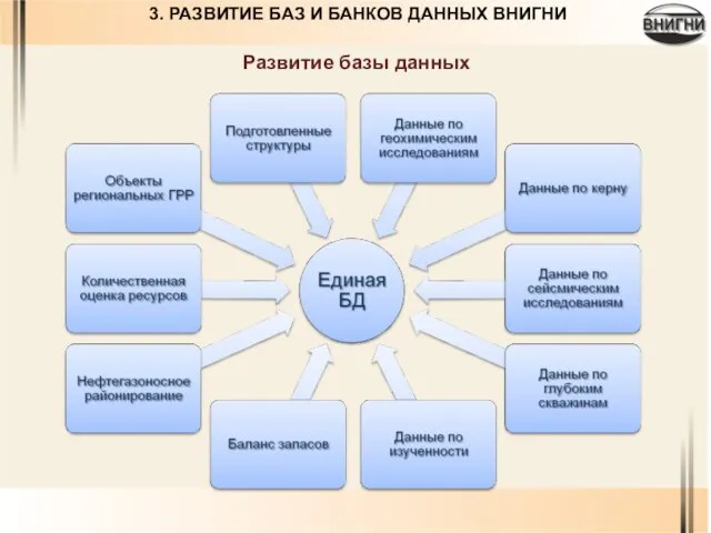 Развитие базы данных 3. РАЗВИТИЕ БАЗ И БАНКОВ ДАННЫХ ВНИГНИ