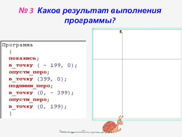 № 3 Каков результат выполнения программы?