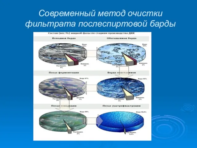 Современный метод очистки фильтрата послеспиртовой барды