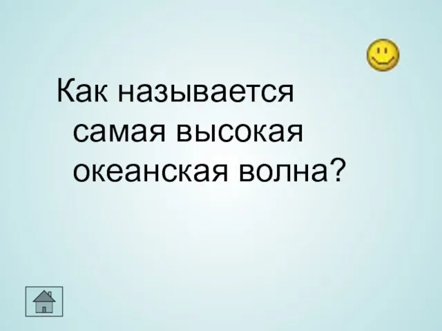 Как называется самая высокая океанская волна?