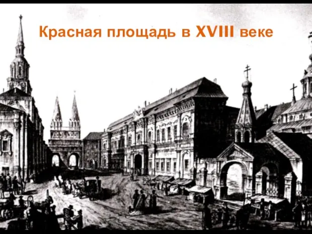 Красная площадь в XVIII веке