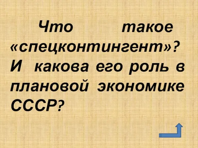 Что такое «спецконтингент»? И какова его роль в плановой экономике СССР?