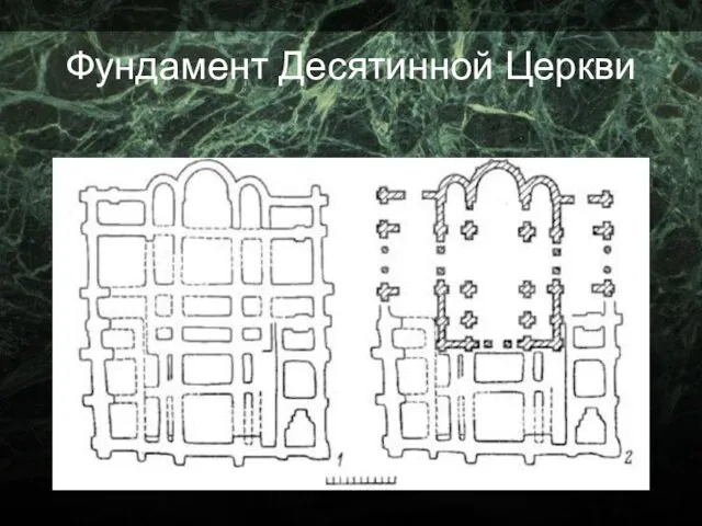 Фундамент Десятинной Церкви