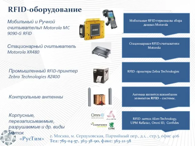 «РусТим» г. Москва, м. Серпуховская, Партийный пер., д.1, , стр.3, офис 406