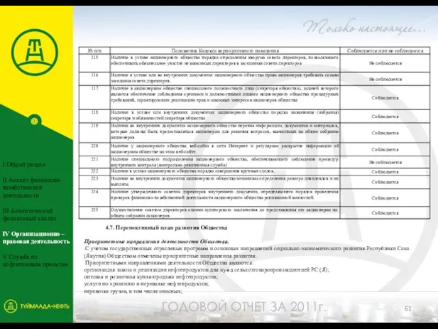 4.7. Перспективный план развития Общества Приоритетные направления деятельности Общества. С учетом государственных