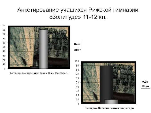 Анкетирование учащихся Рижской гимназии «Золитуде» 11-12 кл.