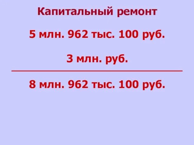 5 млн. 962 тыс. 100 руб. 3 млн. руб. 8 млн. 962