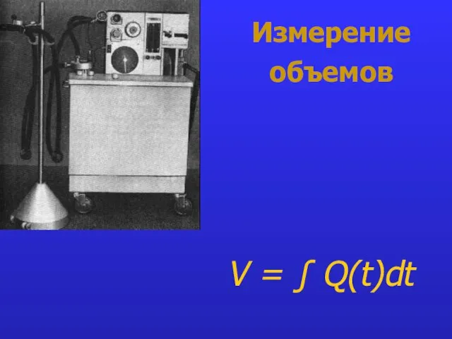 Измерение объемов V = ∫ Q(t)dt