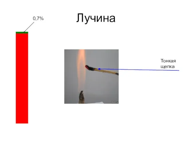 Лучина Тонкая щепка 0,7%