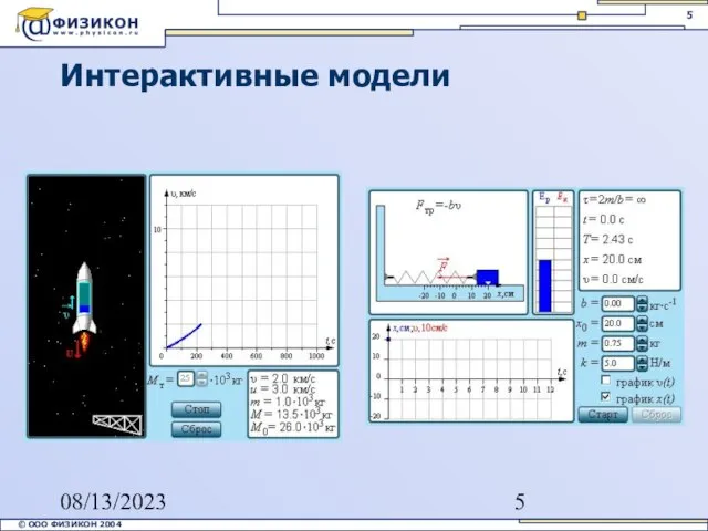 08/13/2023 Интерактивные модели