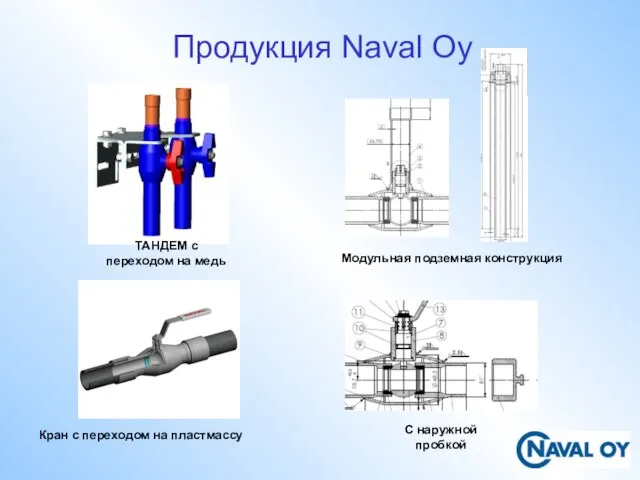 Продукция Naval Oy ТАНДЕМ с переходом на медь Модульная подземная конструкция C