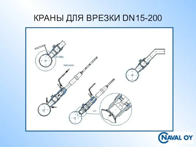 КРАНЫ ДЛЯ ВРЕЗКИ DN15-200