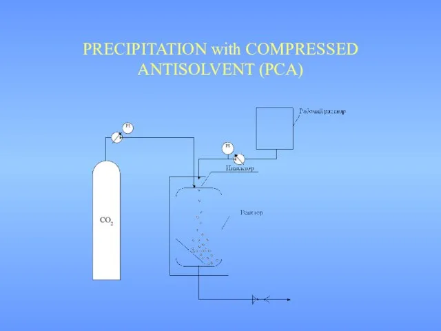 PRECIPITATION with COMPRESSED ANTISOLVENT (PCA)