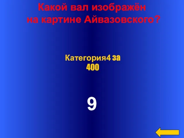 Какой вал изображён на картине Айвазовского? 9 Категория4 за 400