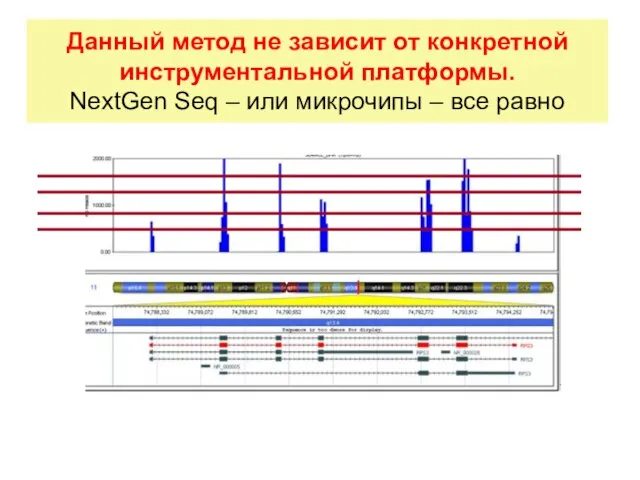 Данный метод не зависит от конкретной инструментальной платформы. NextGen Seq – или микрочипы – все равно