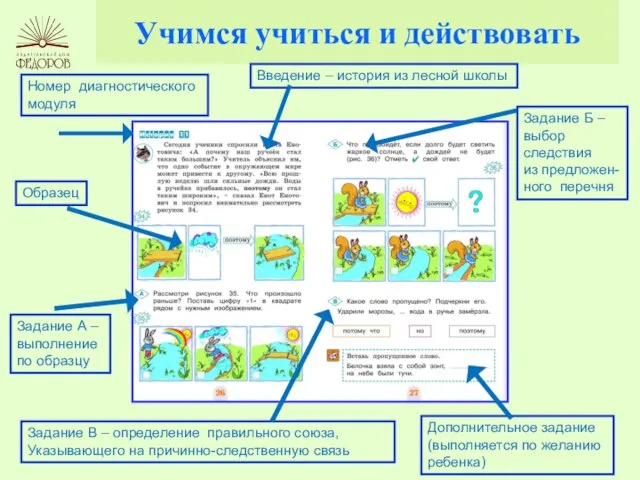 Учимся учиться и действовать Введение – история из лесной школы Задание А