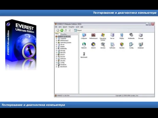 Тестирование и диагностика компьютера Тестирование и диагностика компьютера