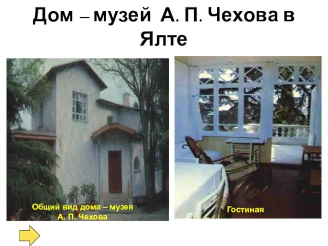 Дом – музей А. П. Чехова в Ялте Общий вид дома –