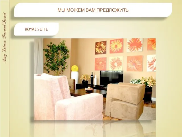 МЫ МОЖЕМ ВАМ ПРЕДЛОЖИТЬ ROYAL SUITE