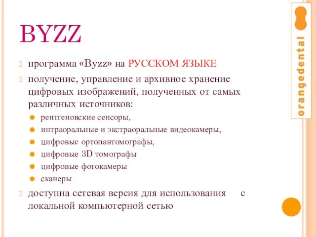 BYZZ программа «Byzz» на РУССКОМ ЯЗЫКЕ получение, управление и архивное хранение цифровых