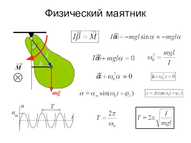 Физический маятник h