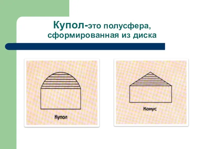 Купол-это полусфера, сформированная из диска