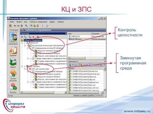 КЦ и ЗПС Контроль целостности Замкнутая программная среда