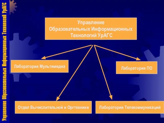 Управление Образовательных Информационных Технологий УрАГС Лаборатория ПО Лаборатория Телекоммуникаций Отдел Вычислительной и Оргтехники Лаборатория Мультимедиа