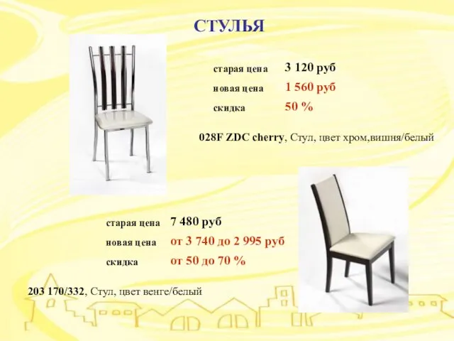 СТУЛЬЯ СТУЛЬЯ 028F ZDC cherry, Стул, цвет хром,вишня/белый 203 170/332, Стул, цвет венге/белый