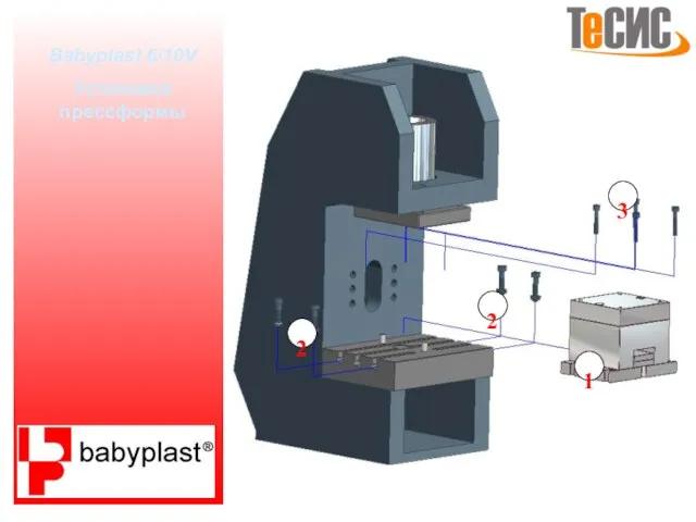 Babyplast 6/10V Установка прессформы