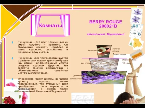 Комнаты Пурпурный – это цвет полученный из смеси голубого и красного. Он