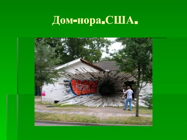 Дом-нора.США.