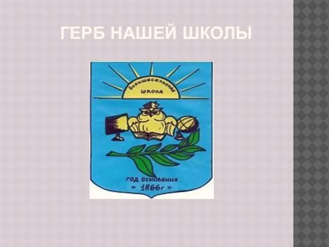 ГЕРБ НАШЕЙ ШКОЛЫ